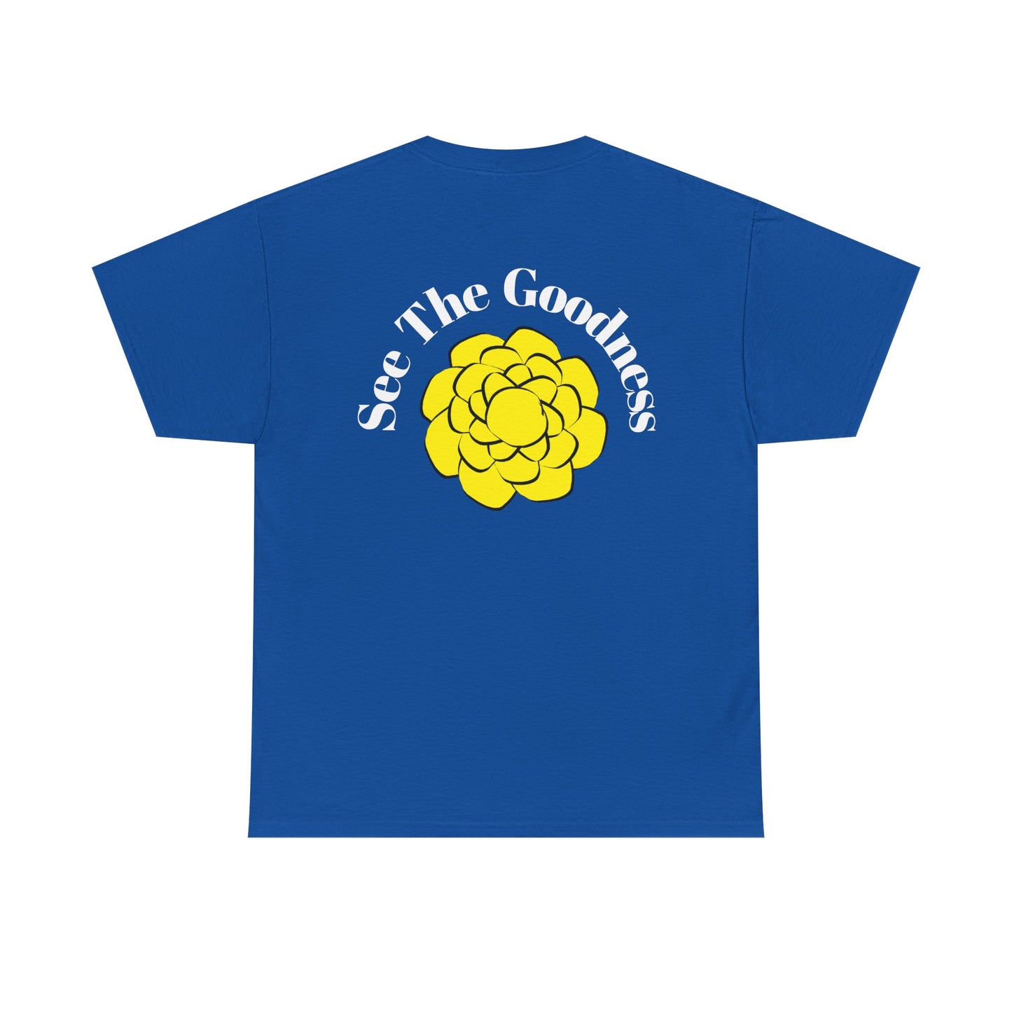 "See The Goodness" Unisex Heavy Cotton Tee - Positivity Floral Design