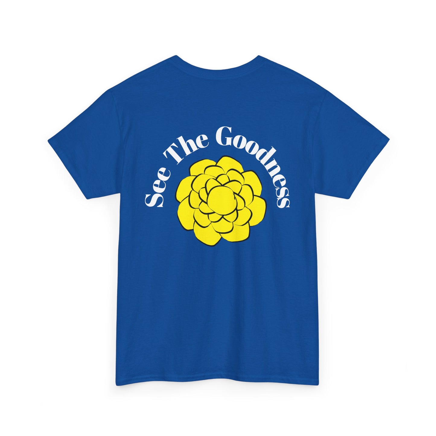 "See The Goodness" Unisex Heavy Cotton Tee - Positivity Floral Design